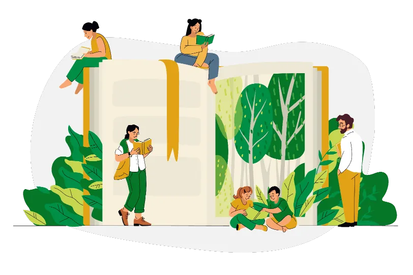 Ilustración sobre agricultura y educación